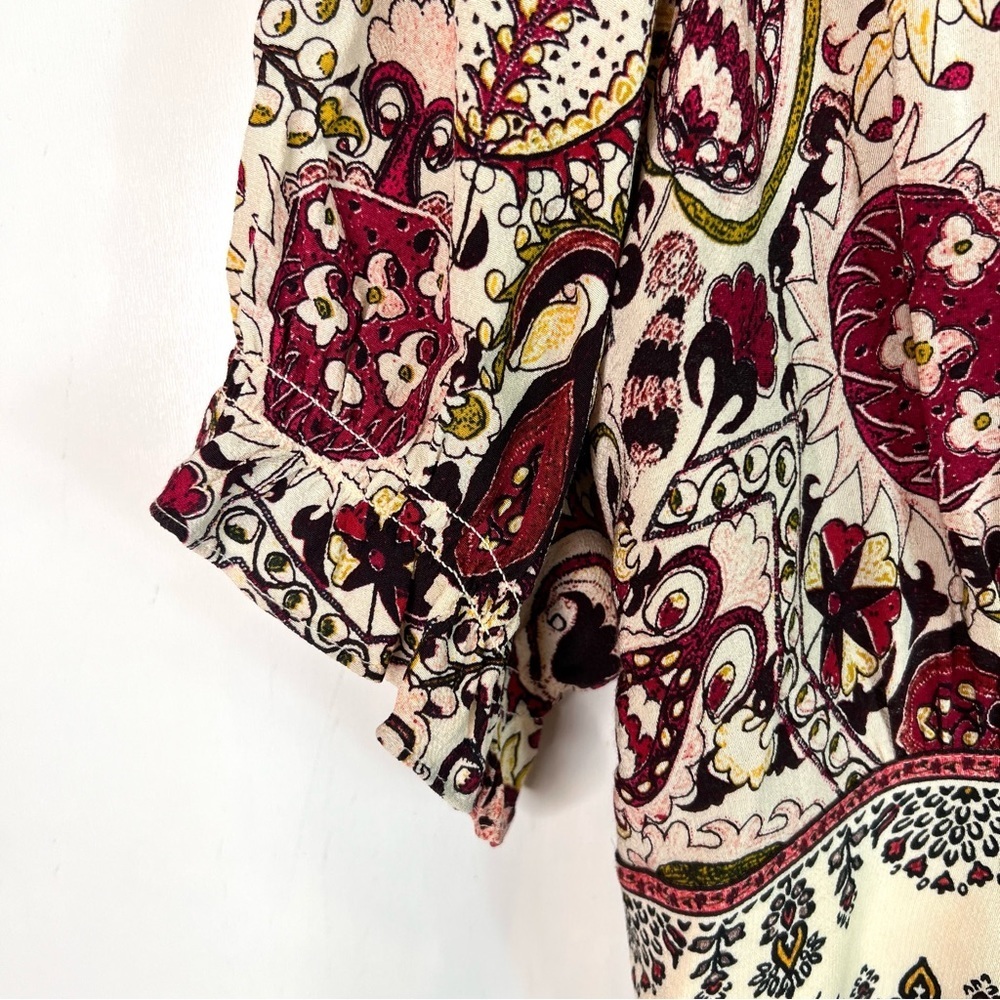 Ba&sh Zael Printed Midi Dress Size US 8 - Picture 9 of 14